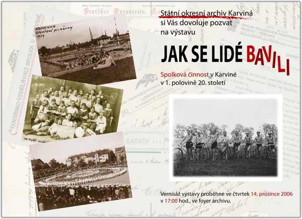 Jak se lidé bavili (Spolková činnost v Karviné v 1. pol. 20. století)