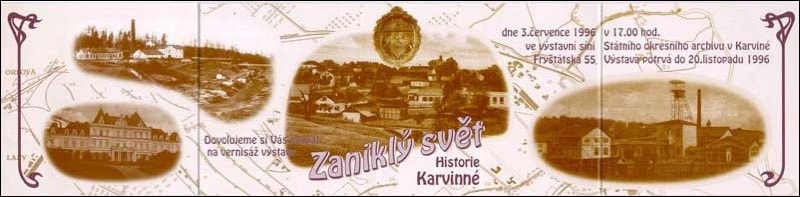 Zaniklý svět - historie staré Karvinné
