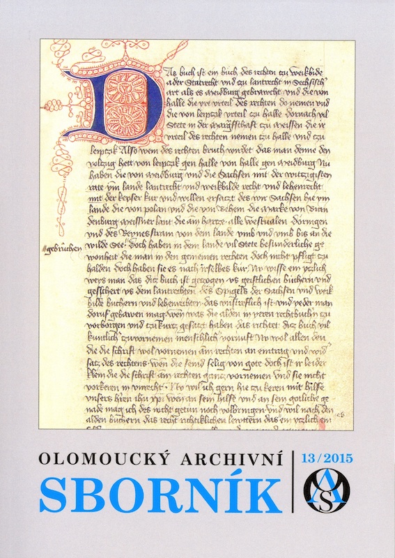 Olomoucký archivní sborník č. 13/2015