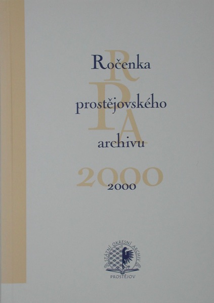 Ročenka prostějovského archivu 2000